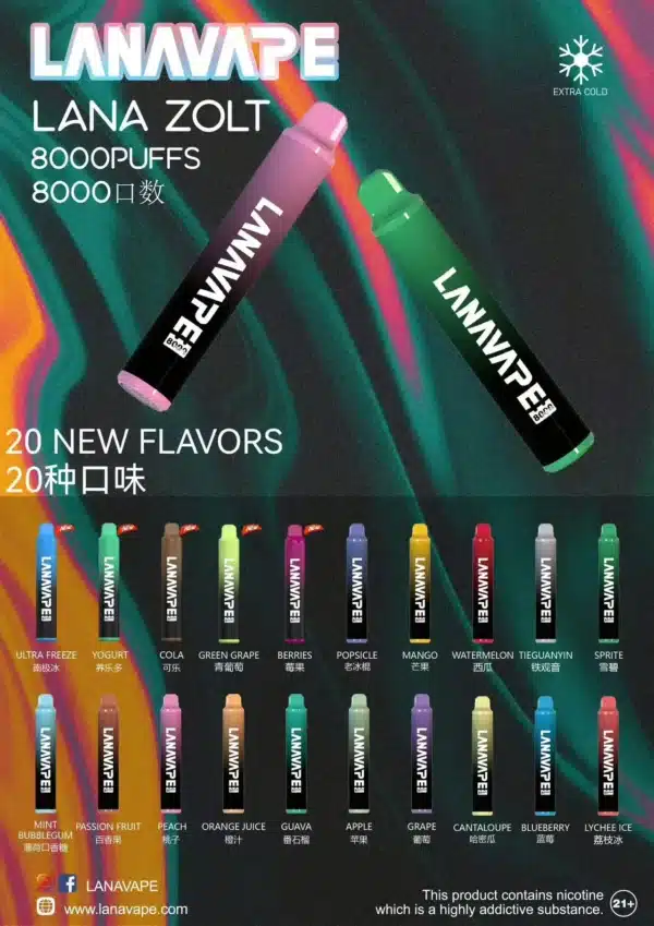 LANA ZOLT 8000口 全新商品🪄(送精美掛繩一條送完為止)